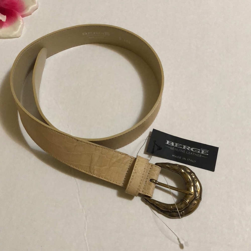 New Berge leather belt size S